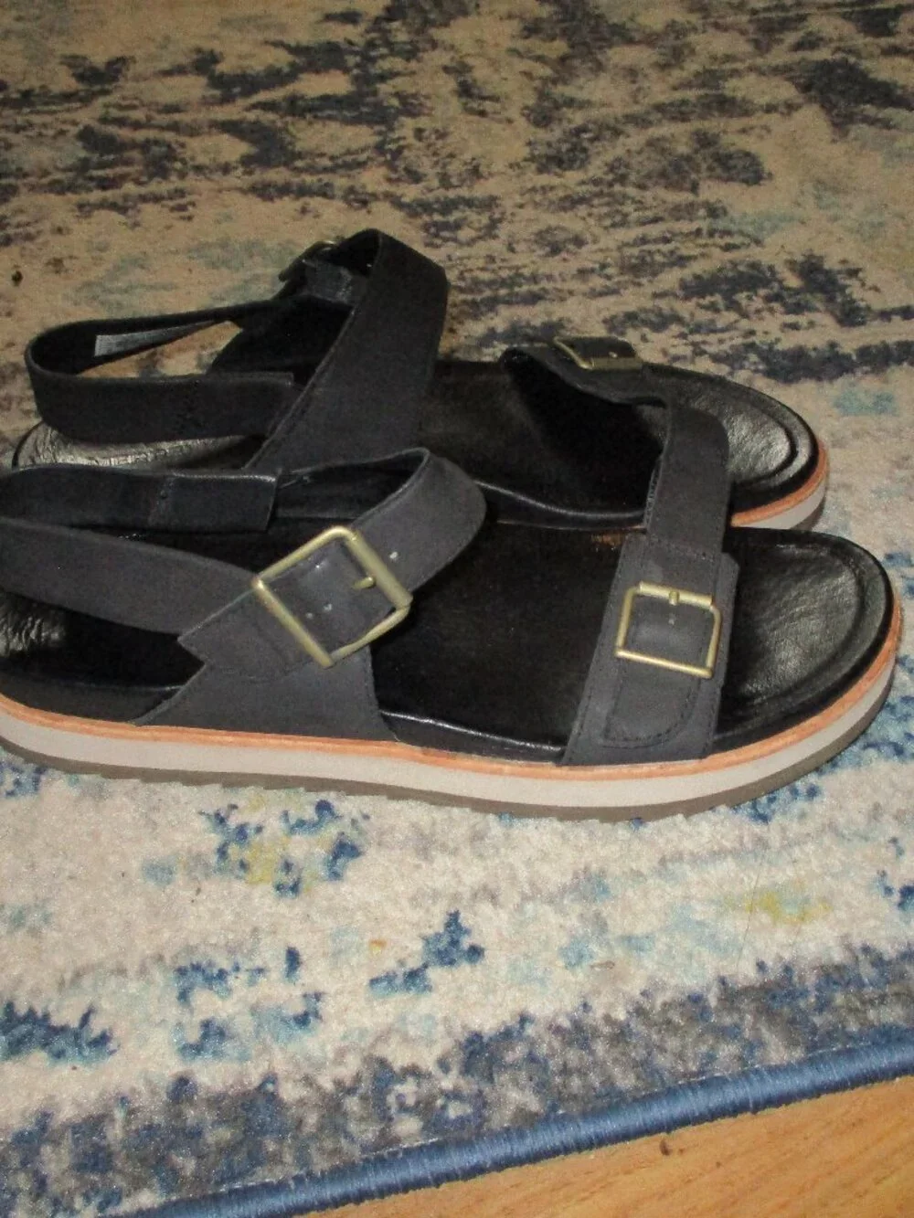 Merrell  Juno Buckle Women’s Black Ankle Strap Sandals Size 41/10US